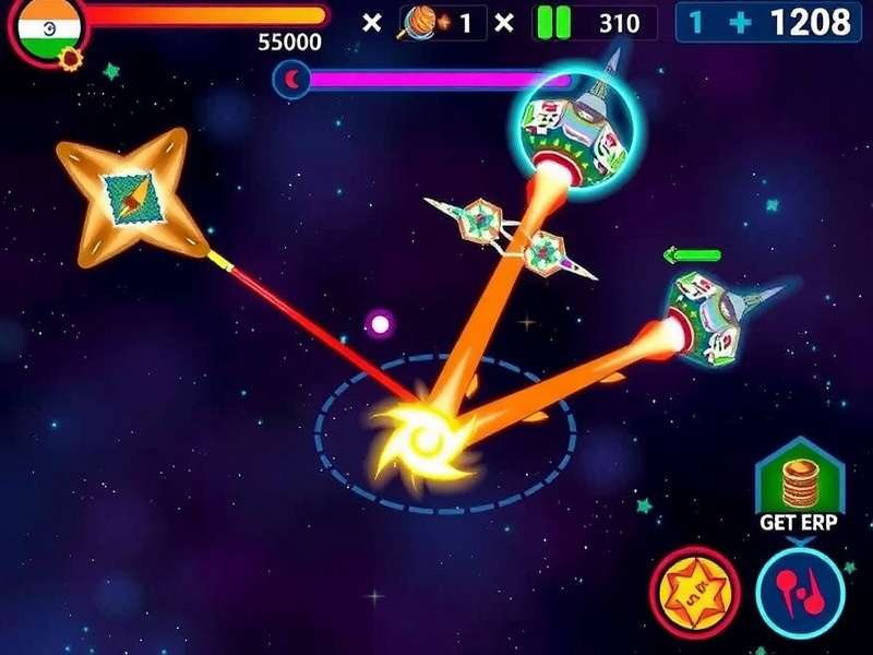 Pulse Spike Galactic Battle strategy interface